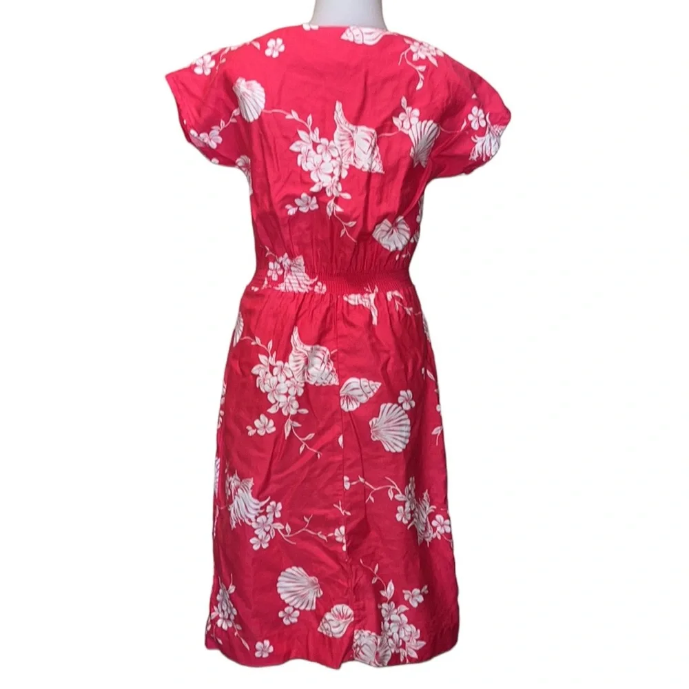 Vintage Hilo Hattie’s Pink/White Hawaiian Dress~S~Hawaii Floral Print - Picture 4 of 7
